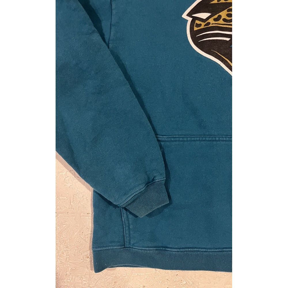 Vintage Y2K NFL Jacksonville Jaguars Teal Blue Hoodie Sweatshirt Youth L - Picture 3 of 9
